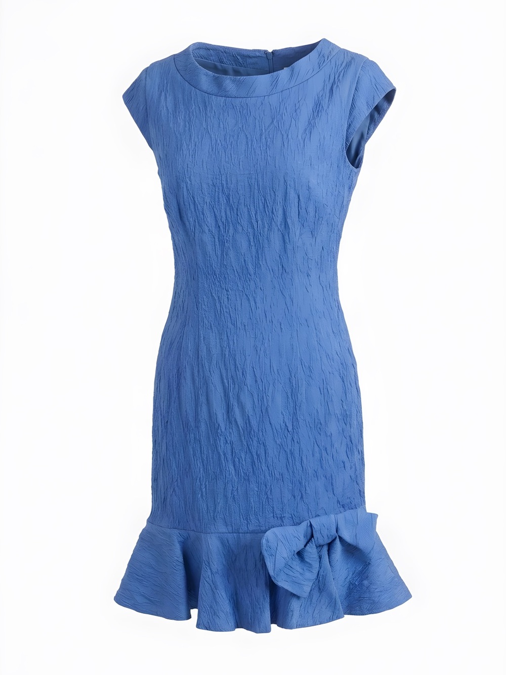 Sara Campbell Light Periwinkle Dress with Textured Detail